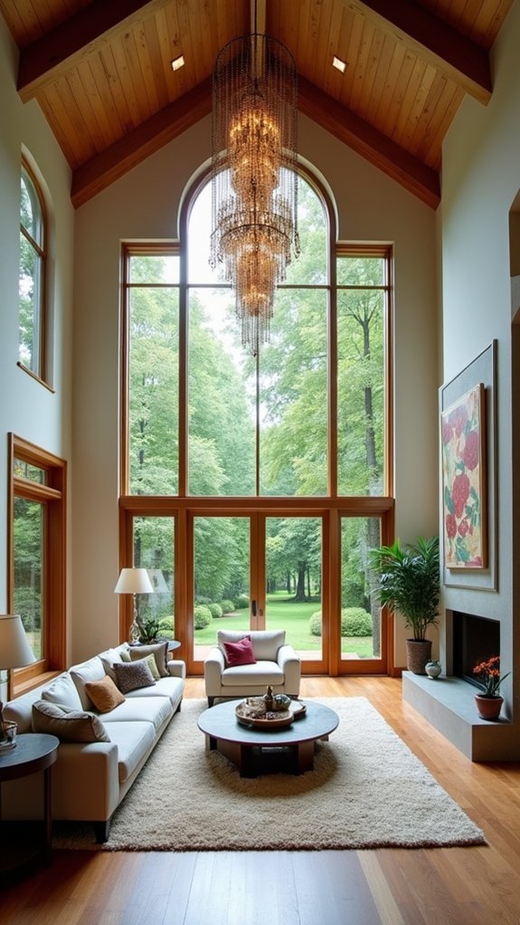 spacious light filled living area