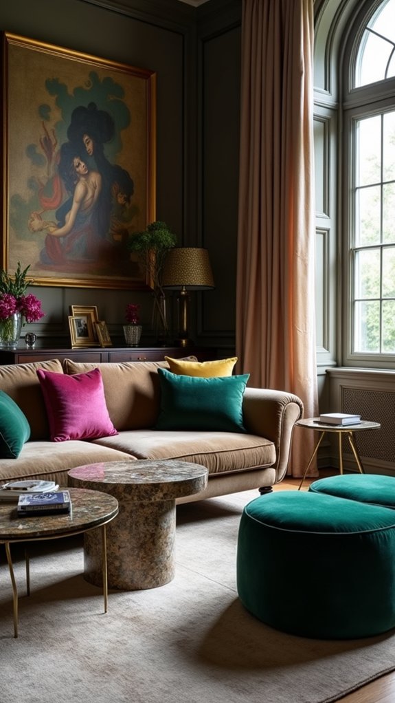 stylish versatile plush ottomans