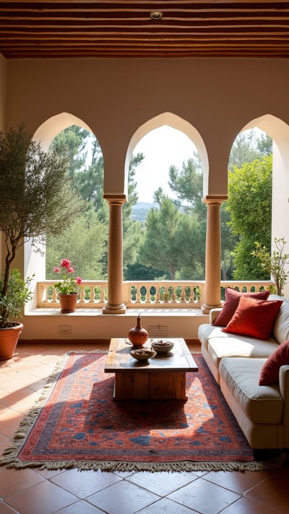 sun kissed mediterranean living space