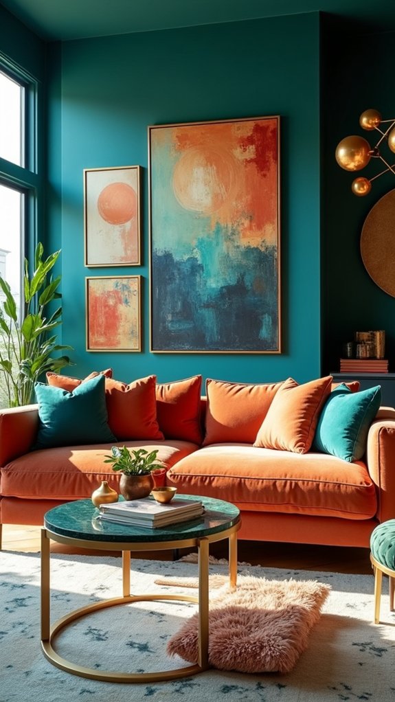 teal and copper elegance