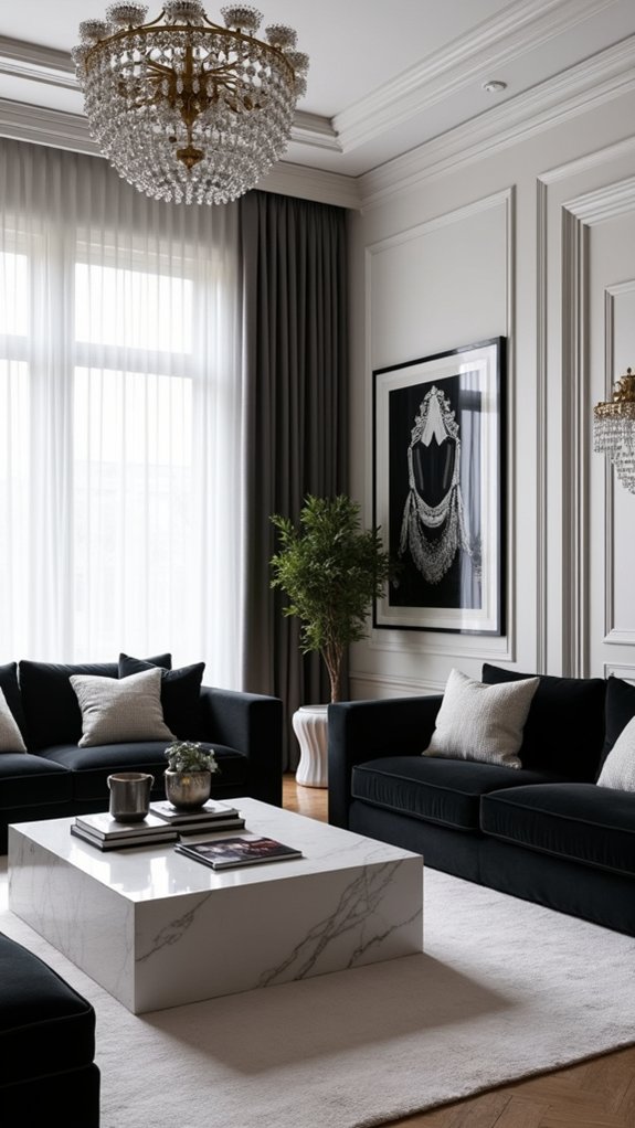 timeless black and white elegance