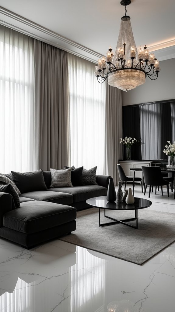 timeless luxurious monochrome elegance