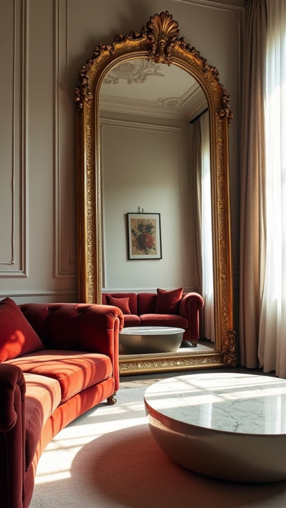 transformative oversized floor mirrors