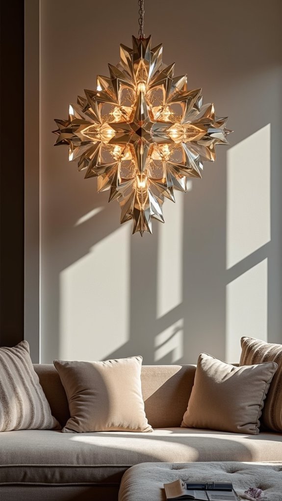 trendy geometric chandelier designs