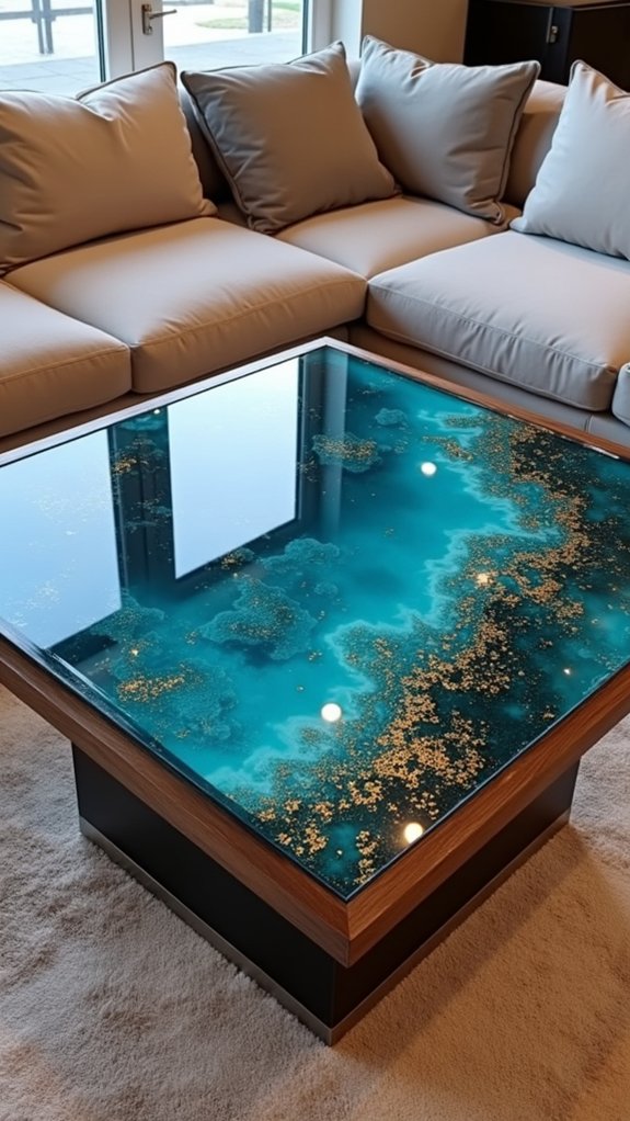 unique elegant resin centerpiece