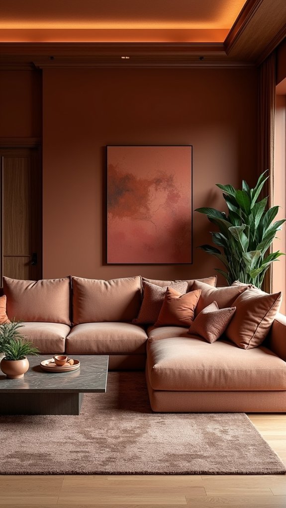 vibrant deep terracotta warmth