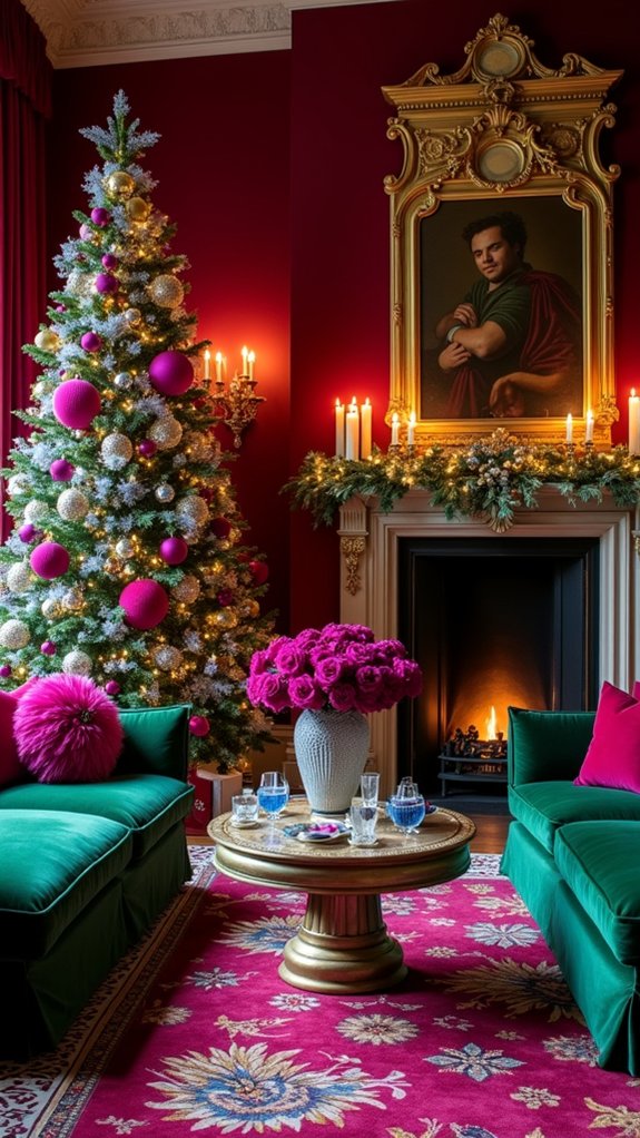 vibrant holiday color accents