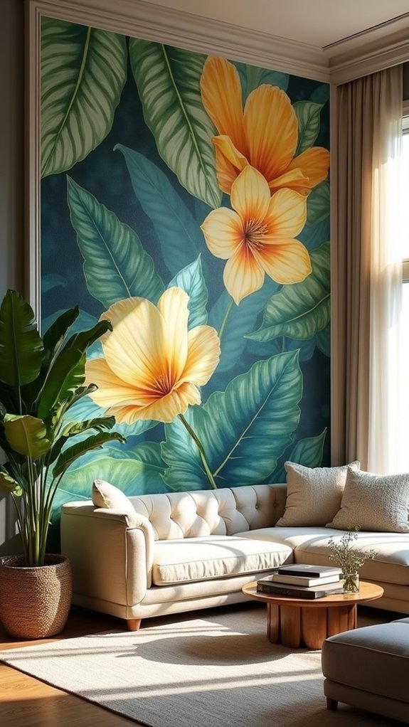 vibrant nature inspired decor