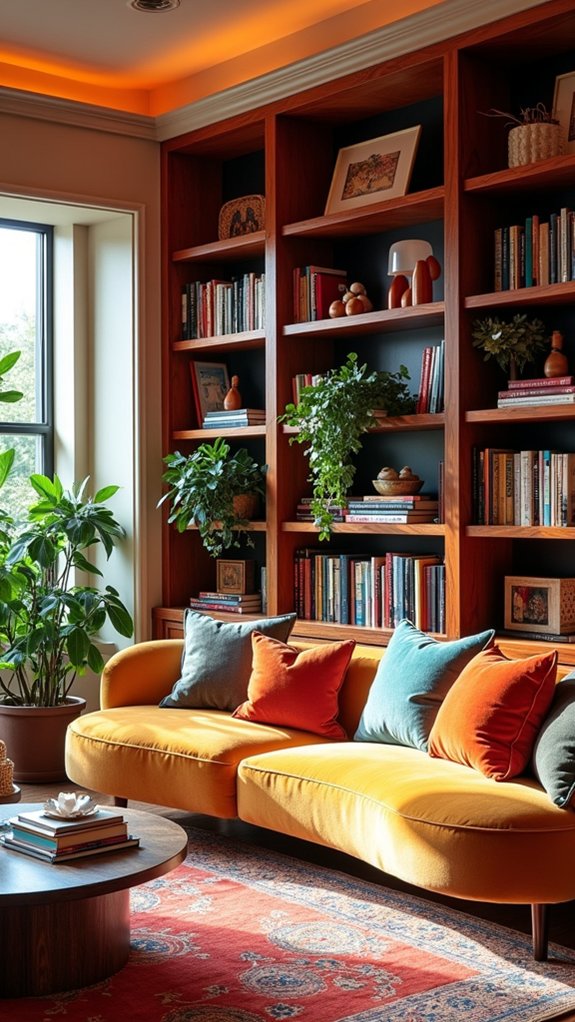 vibrant personalized bookcase designs