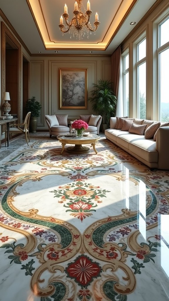 vibrant personalized marble inlays