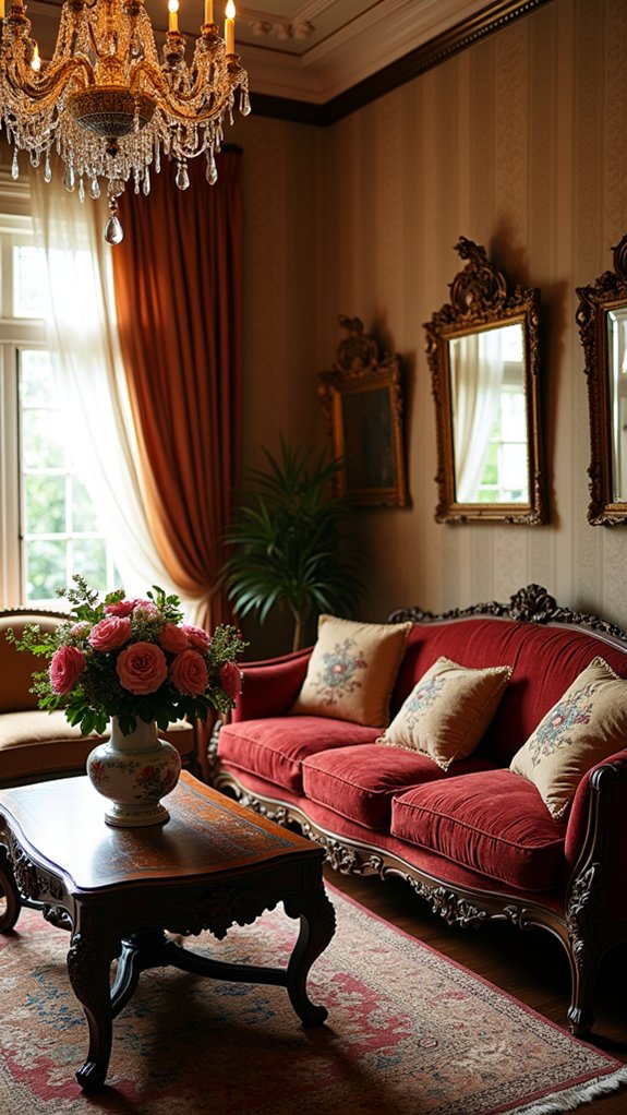 vintage charm enhances elegance