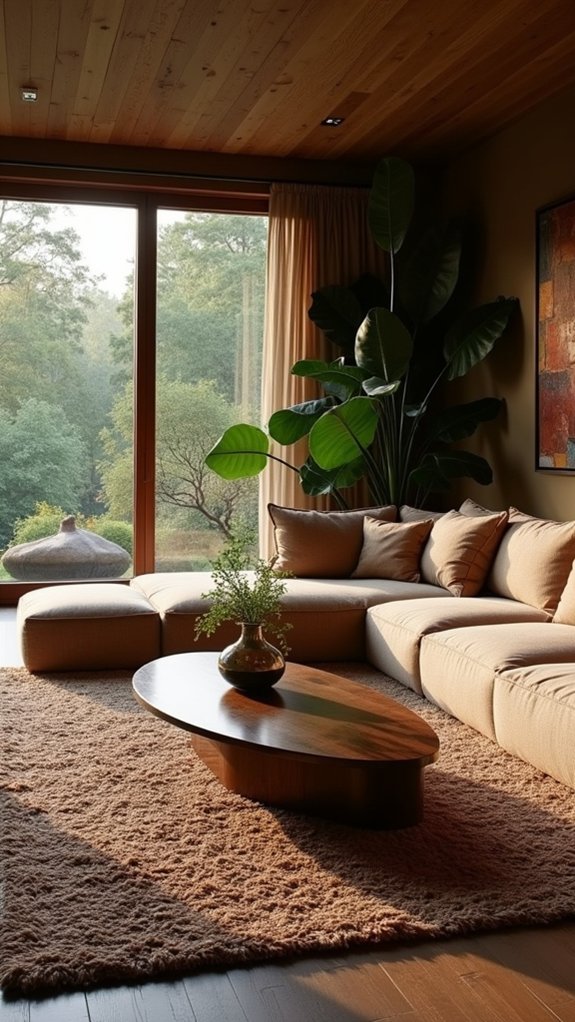 warm chocolate tones inviting comfort