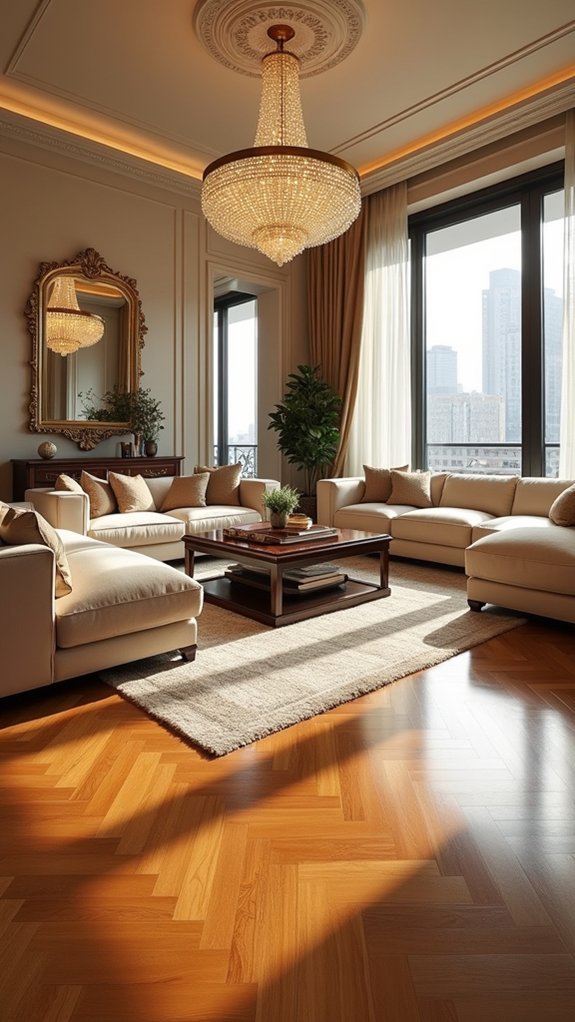 warm inviting hardwood floors