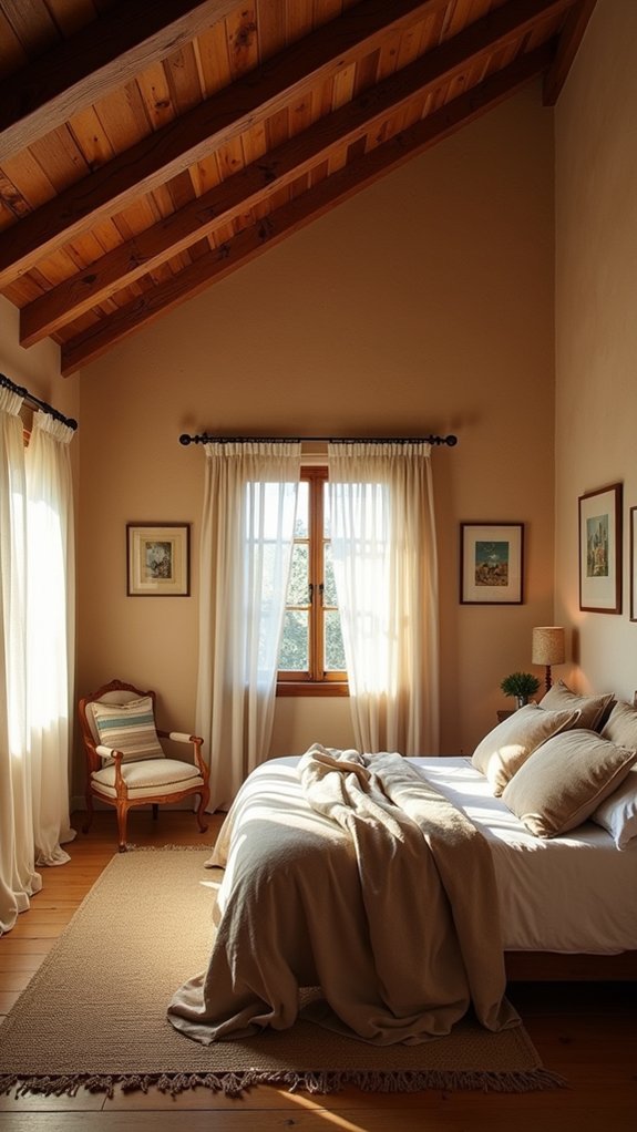 airy luxury with beams