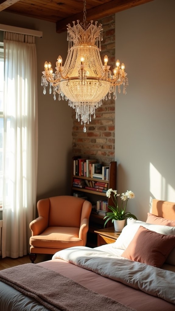 artistic sculptural chandelier centerpiece