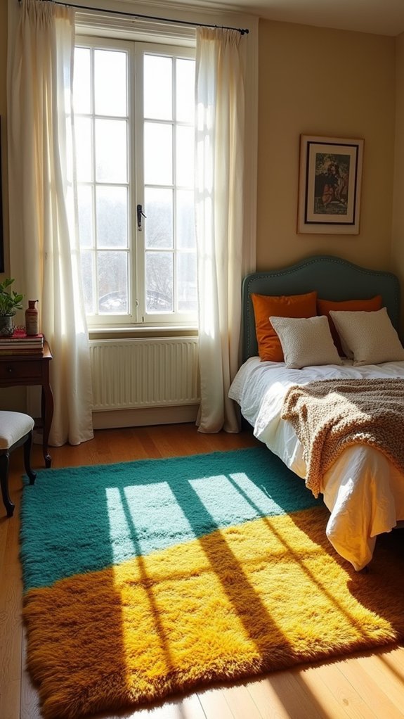 bold colorful statement rugs