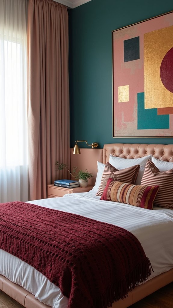 bold geometric color blocks