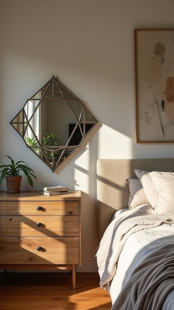 bold geometric mirror designs