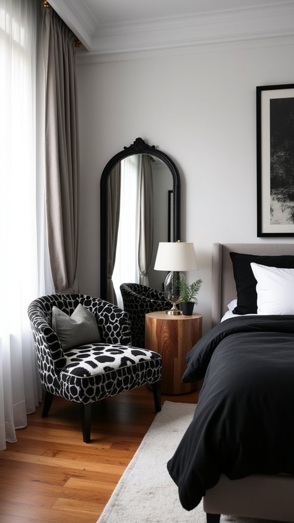 bold patterned statement chairs