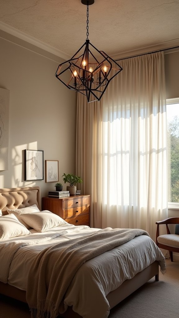 bold statement metal chandelier