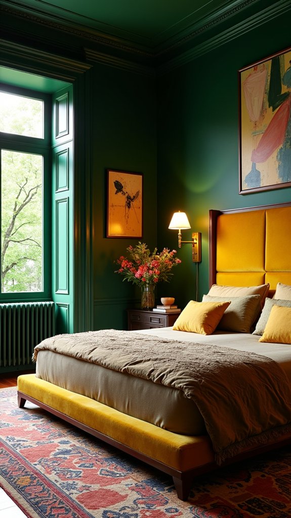 bold vibrant bedroom transformation