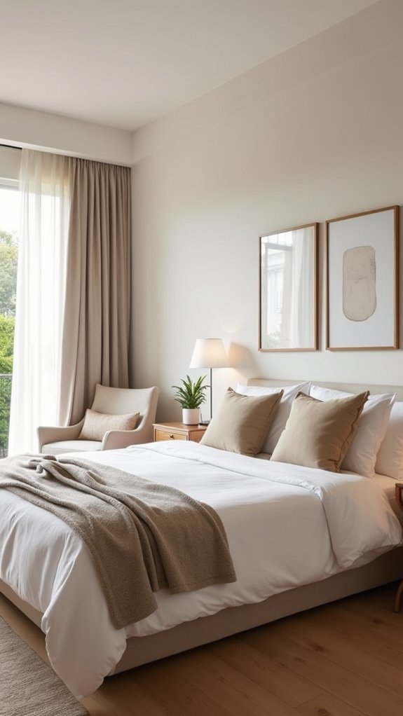 calming elegant minimalist retreat