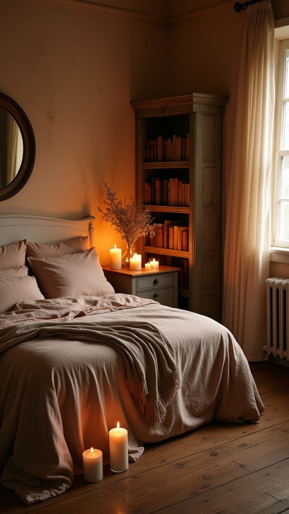 candlelight creates romantic ambiance