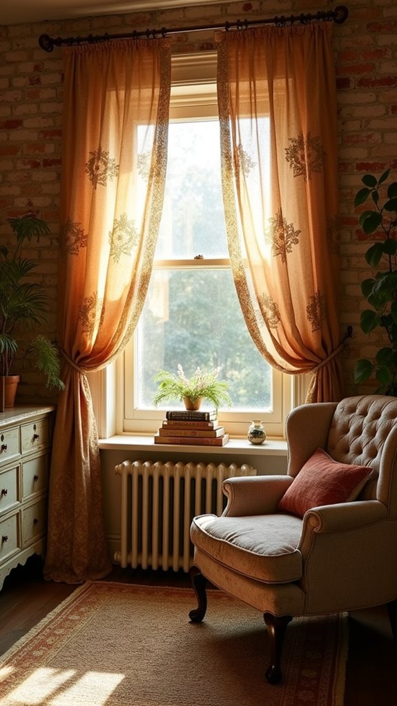 charming unique vintage curtains