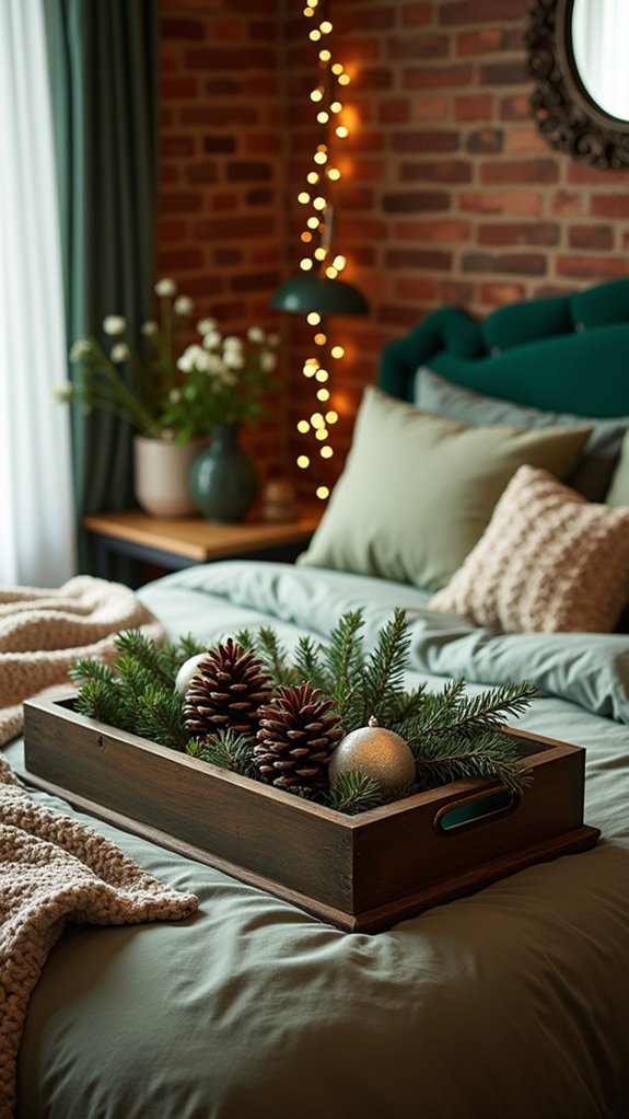 chic holiday decorative trays