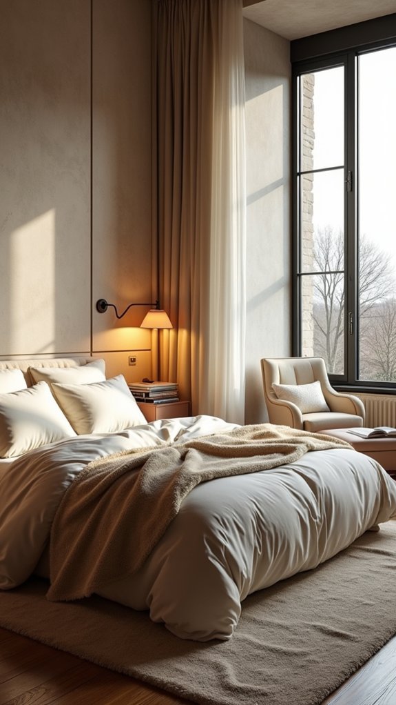 cozy nook with ambient lighting