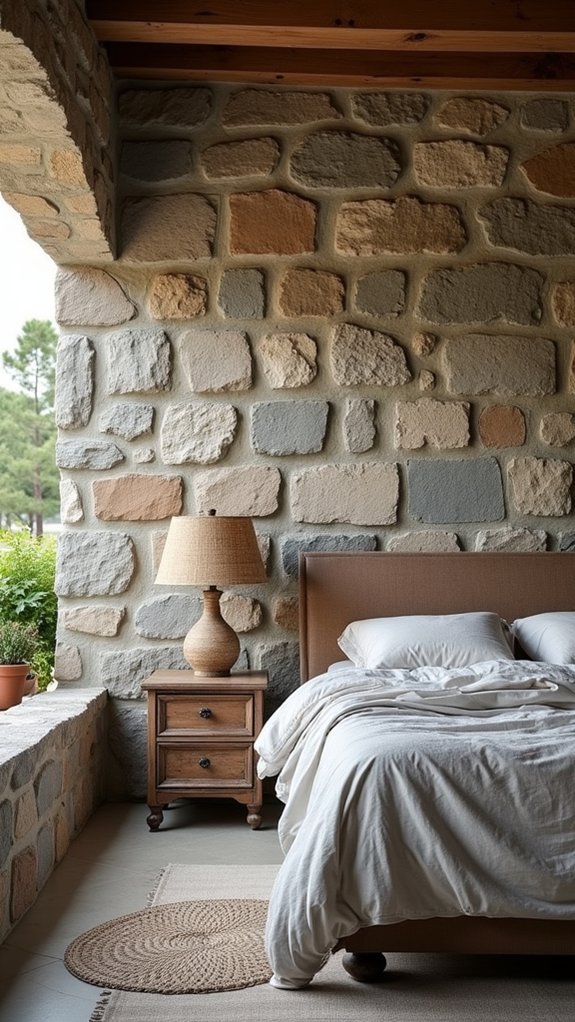 cozy rustic stone ambiance