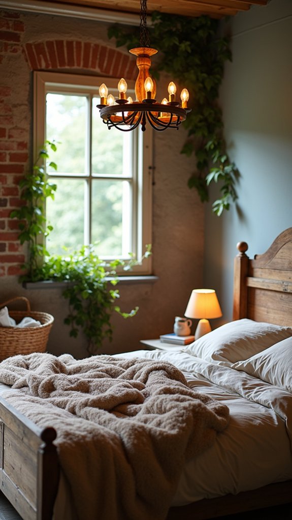 cozy rustic wooden chandelier