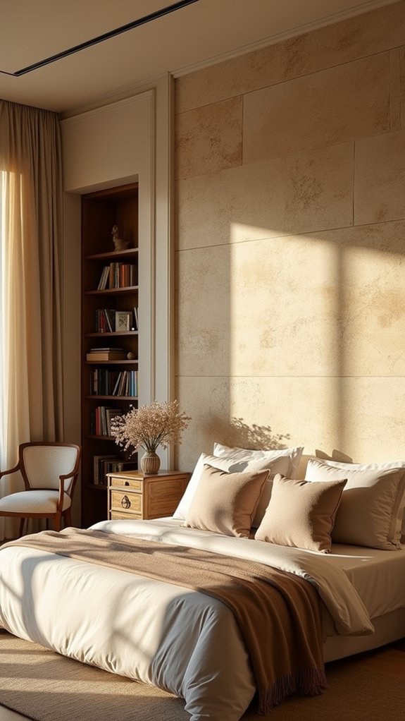 cozy sandstone bedroom retreat
