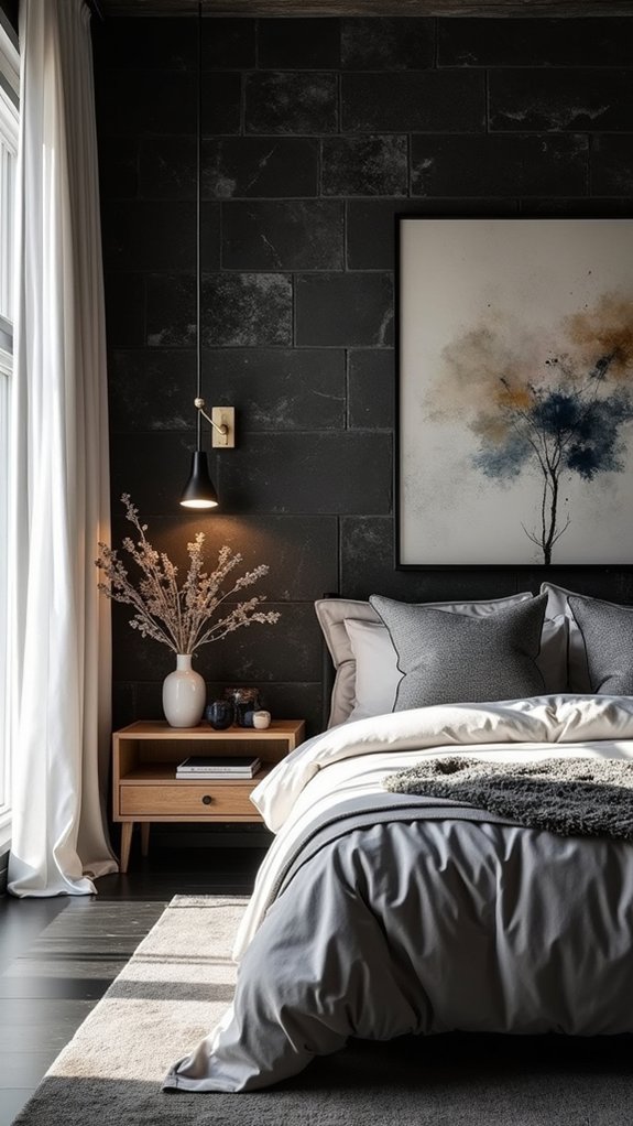 dramatic black and white