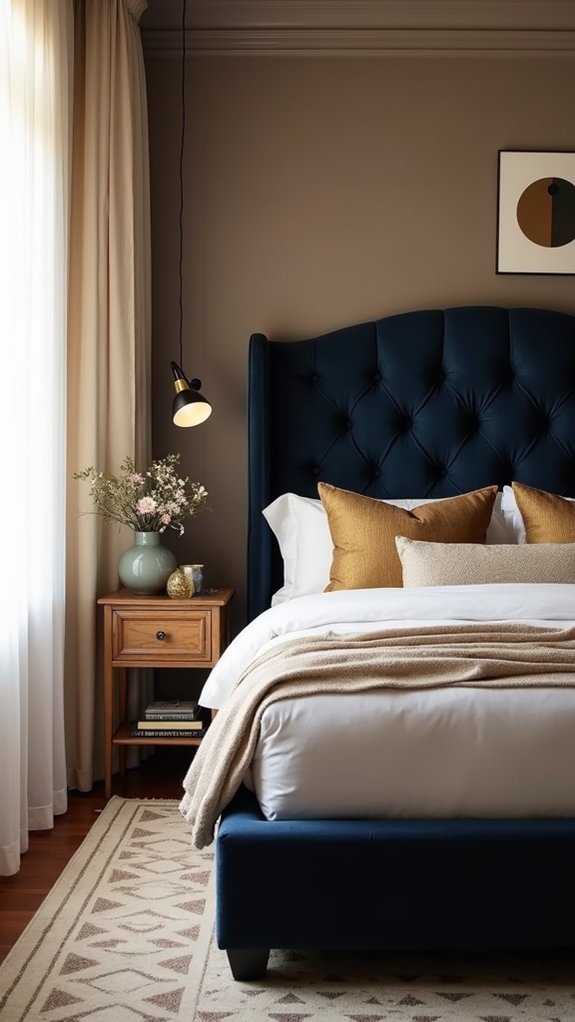 dramatic headboards enhance elegance