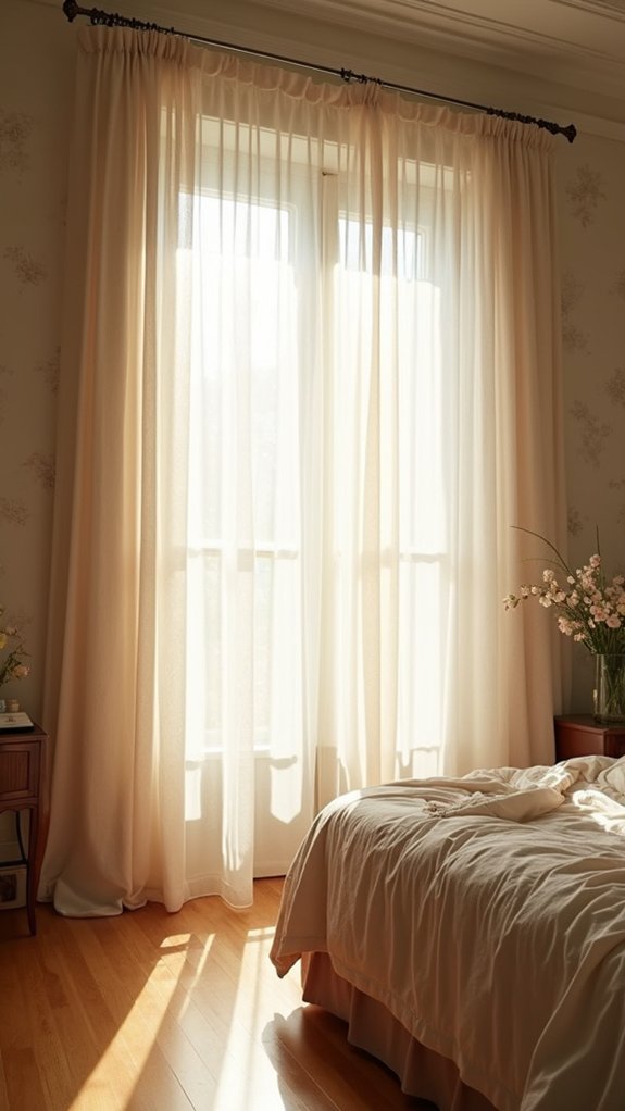 dreamy airy bedroom ambiance