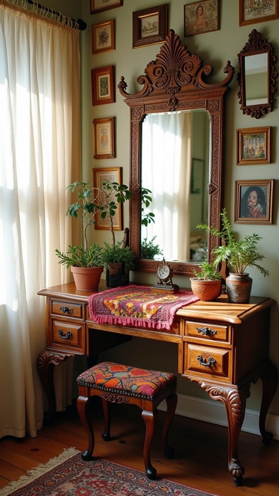 eclectic bohemian dressing table