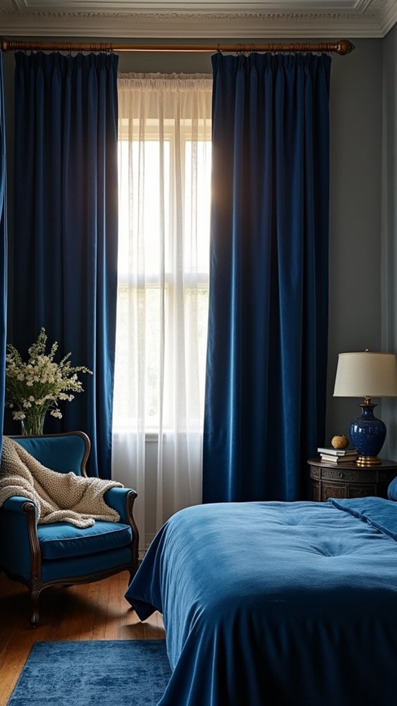 elegant cozy velvet curtains