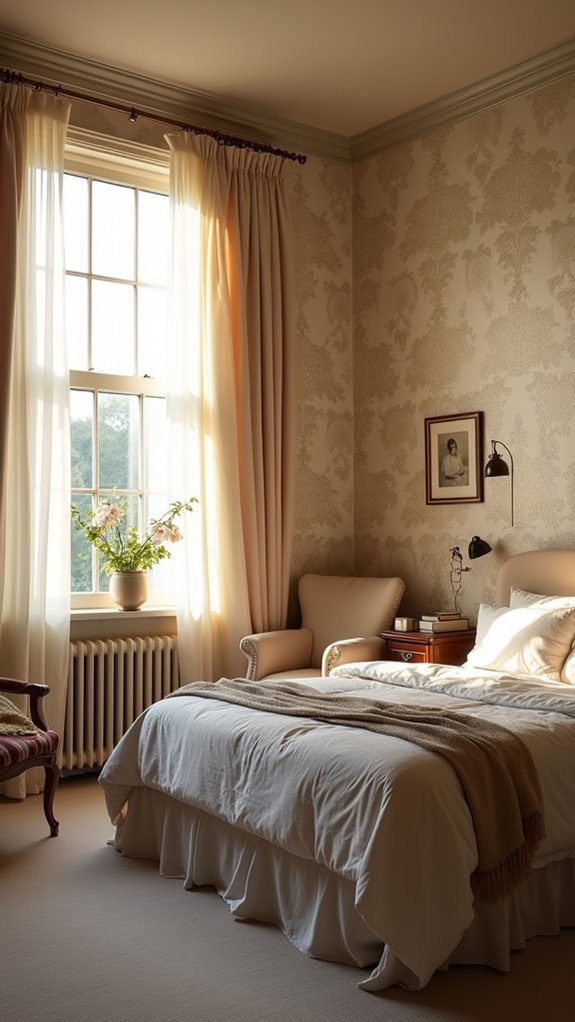 elegant damask bedroom transformation