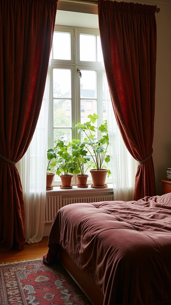 elegant floor length drapery