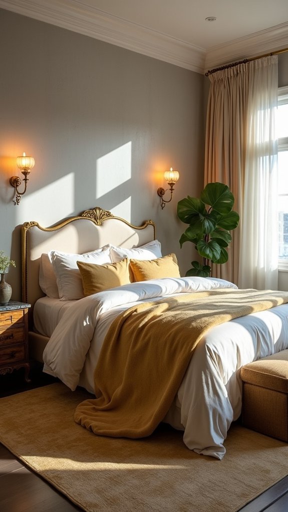 elegant gold wall sconces