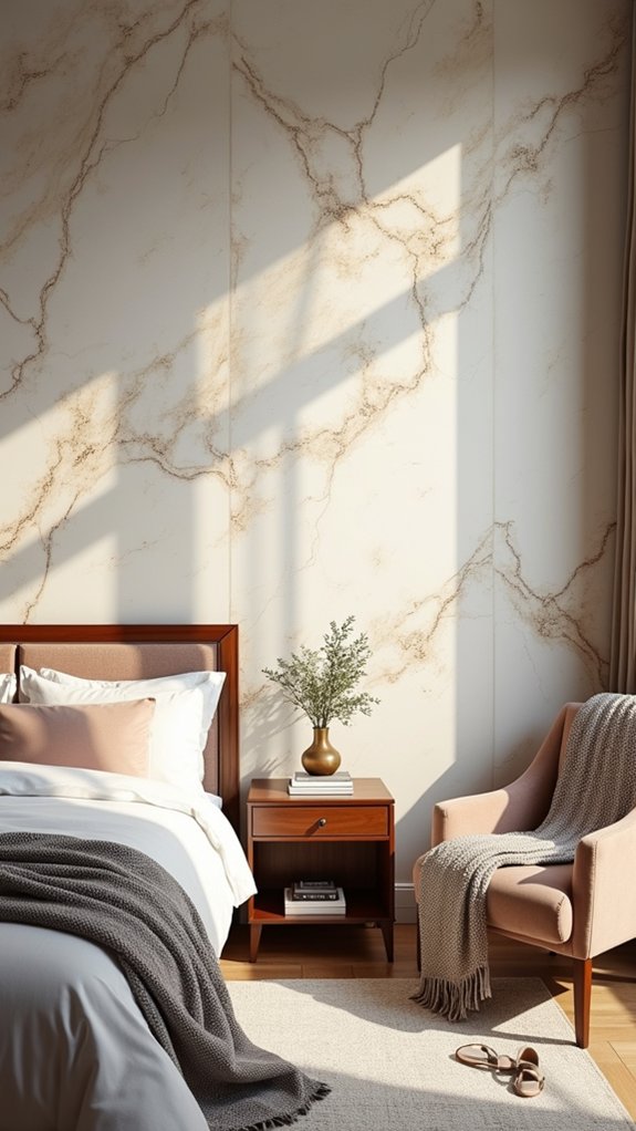 elegant marble accent wall