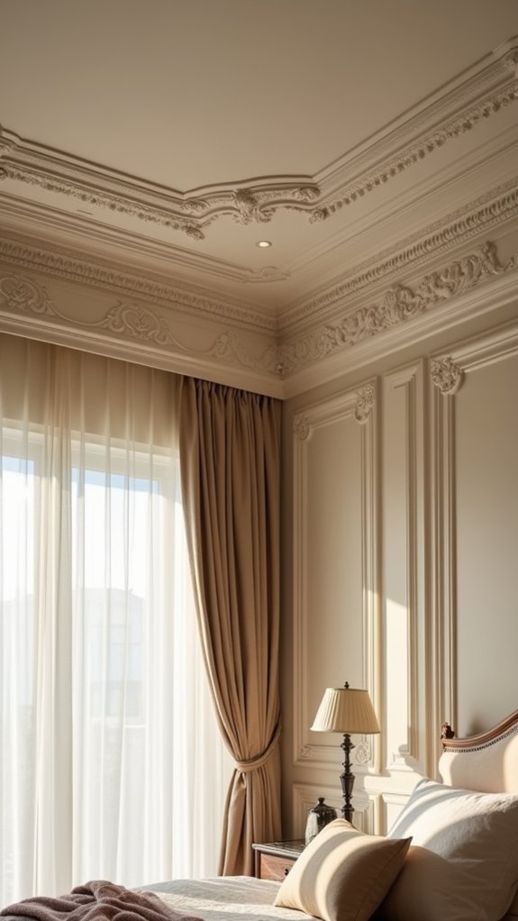 elegant moldings enhance sophistication