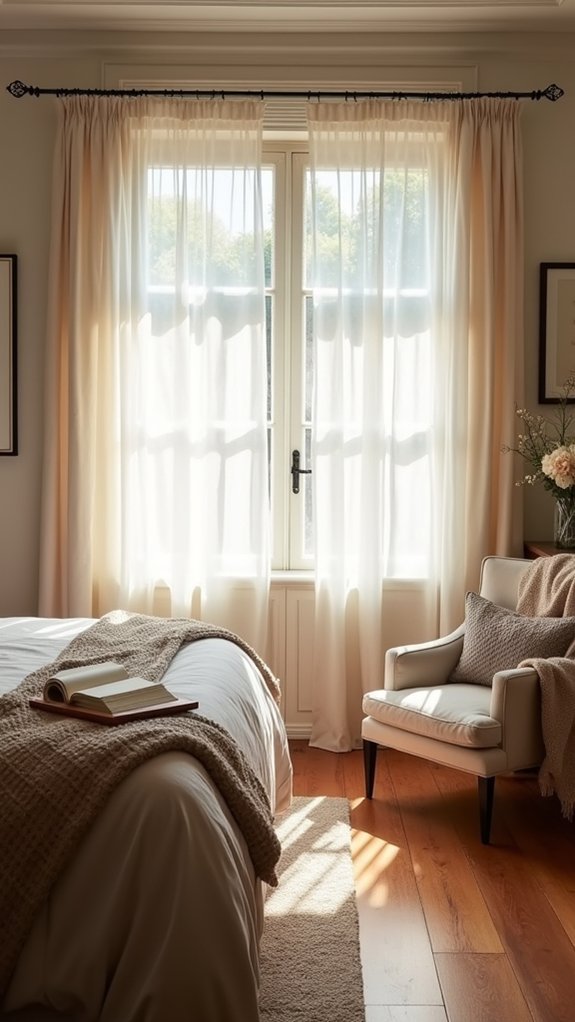 elegant soft flowing drapes