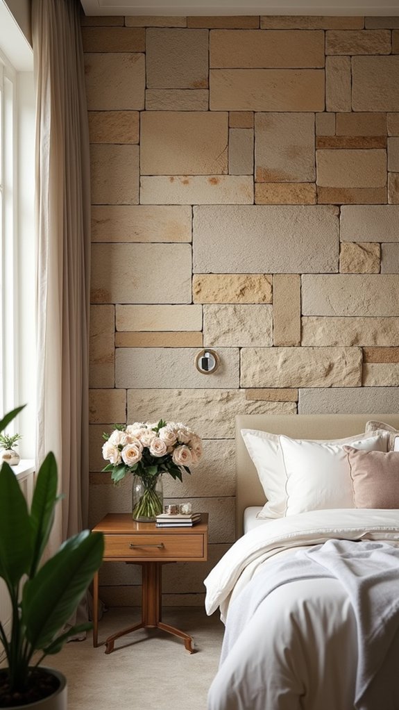 elegant stone wall serenity