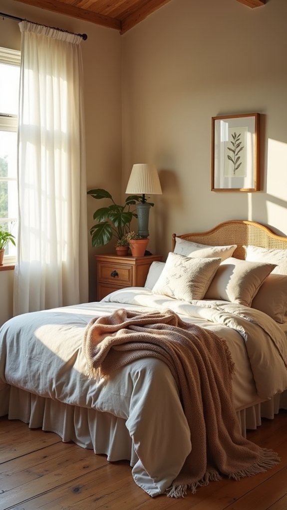 elevate bedroom with bed skirt