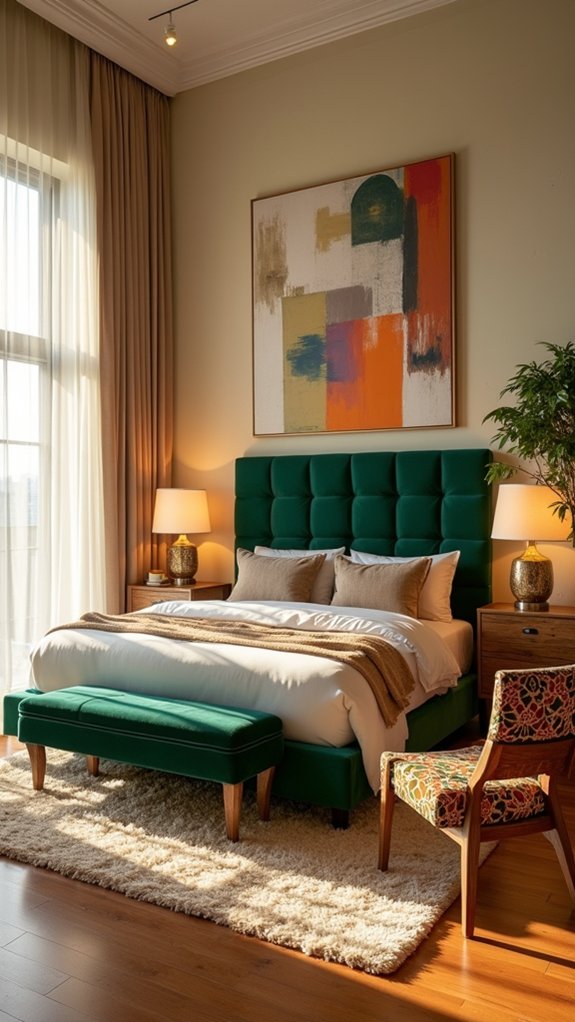 elevate bedroom with statement furniture