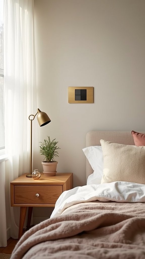 elevate bedroom with switch plates