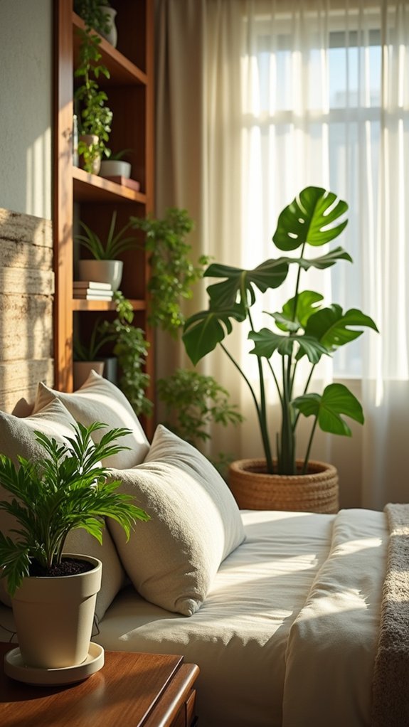 enhance space with indoor plants