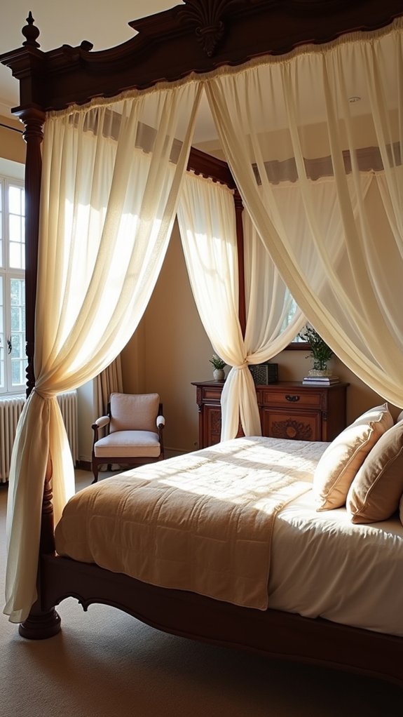 ethereal romantic bedroom canopy